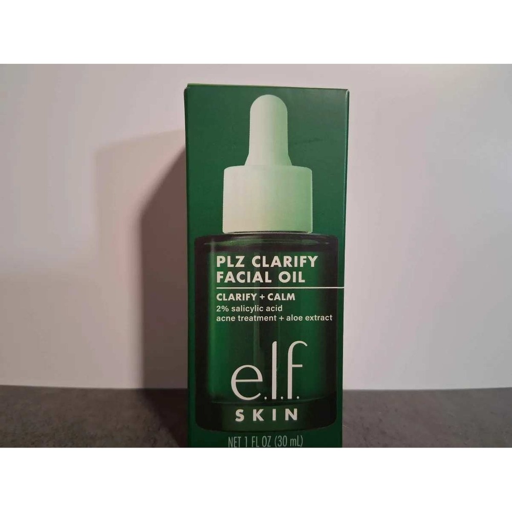 e.l.f. SKIN Plz Clarify Facial‎ Oil 2% Salicylic Acid Acne Treatment 1 fl oz